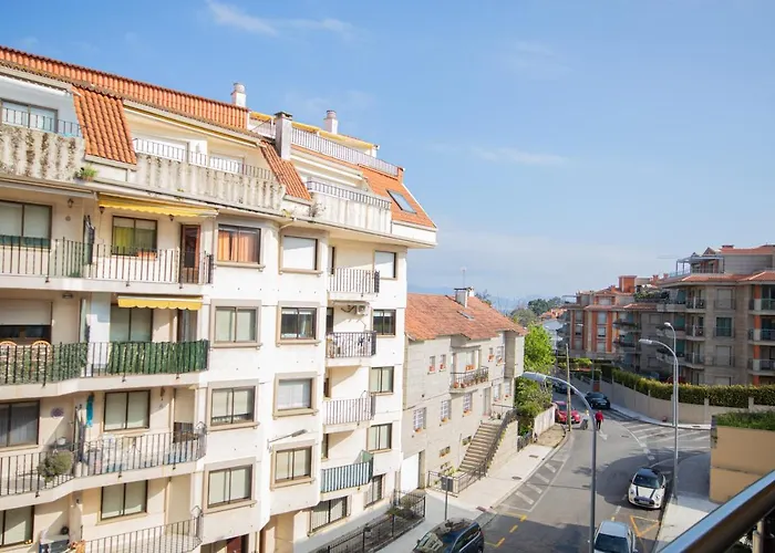 2 Con Piscina, Garaje A 150 Mt Playa Silgar Apartamento Sanxenxo
